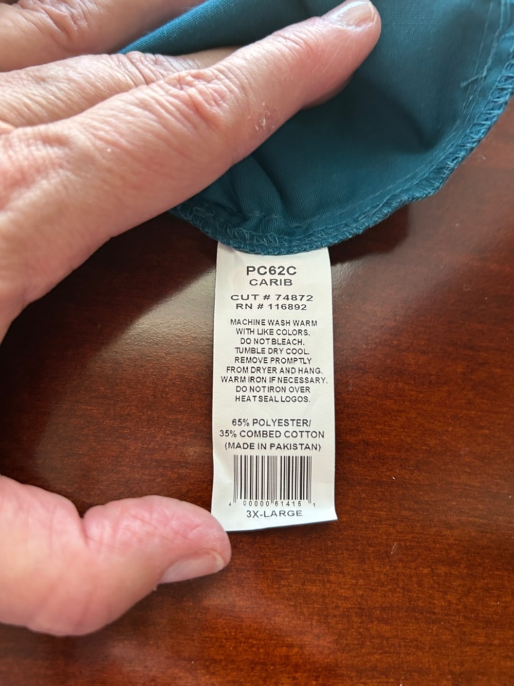 NWT Butter-Soft Women’s Teal V-Neck Short Sleeve Scrub Top 3X - Picture 6 of 6